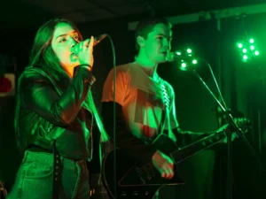 Ermina und Max bei der Release-Party